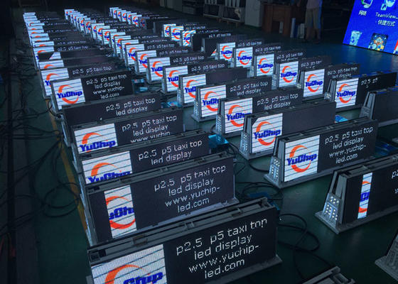 Professional P2.5 mm Full Color Taxi Roof LED Display Car Top LED Advertising signs