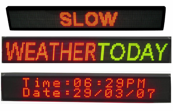 Multi Line LED Scrolling Message Board Three and Four Lines LED Sign 32 x 128